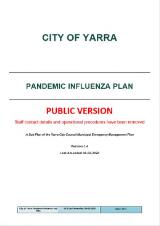 Thumbnail - Pandemic influenza plan : a sub-plan of the Yarra City Council municipal emergency management plan