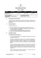 Thumbnail - Media Relations Policy - CP049 [2011].