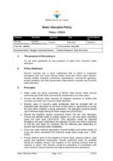 Thumbnail - Water Allocation Policy - CP023 [2021].