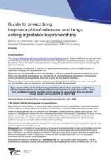 Thumbnail - Guide to prescribing buprenorphine/naloxone and long-acting injectable buprenorphine.