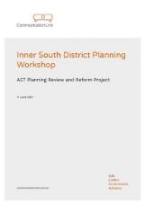 Thumbnail - Inner South District Planning Workshop : ACT Planning Review and Reform Project.