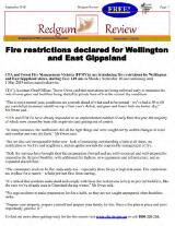 Thumbnail - Redgum review : Briagolong's free community newsletter.