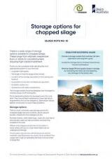 Thumbnail - Storage options for chopped silage.
