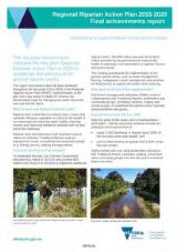 Thumbnail - Regional riparian action plan 2015-2020 : final achievements report : accerating on-ground riparian works across Victoria.