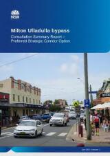 Thumbnail - Milton Ulladulla bypass : consultation summary report : preferred strategic corridor option June 2021