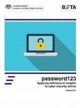 Thumbnail - password123 : applying behavioural insights to cyber security advice