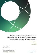 Thumbnail - What works? Exploring the literature on Aboriginal and Torres Strait Islander healing programs that respond to family violence