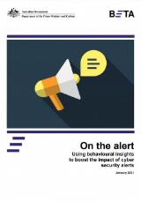 Thumbnail - On the alert : using behavioural insights to boost the impact of cyber security alerts