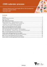 Thumbnail - CDIS calendar process : Victorian Maternal and Child Health (MCH) Child Development Information System (CDIS).