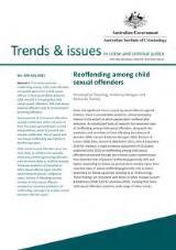 Thumbnail - Reoffending among child sexual offenders