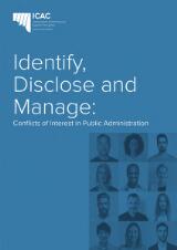 Thumbnail - Identify, disclose and manage : conflicts of interest in public administration
