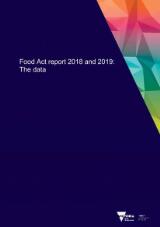 Thumbnail - Food act report 2018 and 2019 : the data