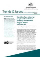 Thumbnail - Transition from prison for people with intellectual disability : a qualitative study of service professionals