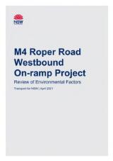 Thumbnail - M4 Roper Road westbound on-ramp project : review of environmental factors April 2021