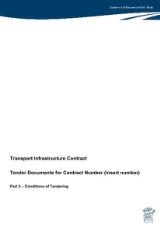 Thumbnail - Transport infrastructure contract : tender documents for contract number. Part 2, Conditions of tendering