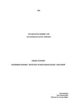 Thumbnail - Tabling statement Government response - protection of rights services review - final report.