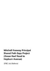 Thumbnail - Mitchell Freeway Principal Shared Path Gaps Project (Ocean Reef Road to Hepburn Avenue) : EPBC Act Referral.