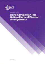 Thumbnail - Response to the Royal Commission into National Natural Disaster Arrangements.