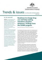 Thumbnail - Readiness to change drug use and help-seeking intentions of police detainees : findings from the DUMA program