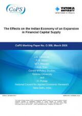 Thumbnail - The Effects on the Indian Economy of an Expansion in Financial Capital Supply