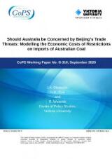 Thumbnail - Should Australia be Concerned by Beijing's Trade Threats : Modelling the Economic Costs of Restrictions on Imports of Australian Coal