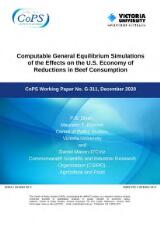 Thumbnail - Computable General Equilibrium Simulations of the Effects on the U.S. Economy of Reductions in Beef Consumption