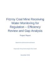 Thumbnail - Fitzroy Coal Mine receiving water monitoring for regulation - efficiency review and gap analysis : project report