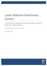 Thumbnail - Lower Balonne distributary system : Lower Balonne distributary model results to support basin plan requirements