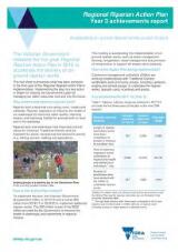 Thumbnail - Regional Riparian Action Plan : year 3 achievements report.