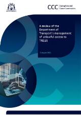 Thumbnail - A review of the Department of Transport's management of unlawful access to TRELIS