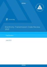 Thumbnail - Electricity transmission code review 2021 : final decision