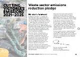 Thumbnail - Cutting Victoria's emissions 2021-2025 : Waste sector emissions reduction pledge.
