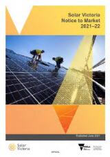 Thumbnail - Solar Victoria : notice to market 2021-22.