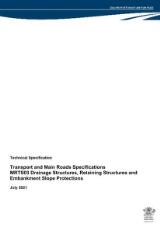 Thumbnail - MRTS03 Drainage structures, retaining structures and embankment slope protections : Transport and Main Roads specifications.