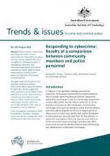Thumbnail - Responding to cybercrime : results of a comparison between community members and police personnel