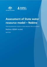Thumbnail - Assessment of state water resource model - Nebine : Informing preparation of advice on water resource plan accreditation : Nebine  IQQM  model.
