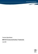 Thumbnail - MRTS110 Coloured surface treatments : Transport and Main Roads specifications.