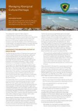 Thumbnail - Managing Aboriginal cultural heritage : discussion paper : Maria Island National Park and Ile des Phoques Nature Reserve Management Plan and Maria Island National Park Darlington Site Plan