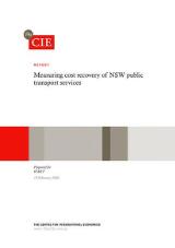 Thumbnail - Measuring cost recovery of NSW public transport services : prepared for IPART