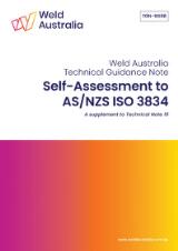 Thumbnail - Self-assessment to AS/NZS ISO 3834 : a supplement to Technical Note 19