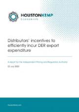Thumbnail - Distributor's incentives to efficiently incur DER export expenditure : a report for the Independent Pricing and Regulatory Authority