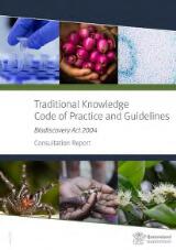 Thumbnail - Traditional Knowledge Code of Practice and Guidelines (Biosdiscovery Act 2004) : consultation report