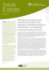 Thumbnail - Preventing the onset of youth offending : the impact of the Pathways to Prevention Project on child behaviour and wellbeing