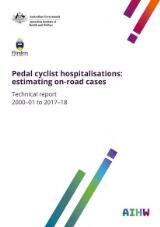 Thumbnail - Pedal cyclist hospitalisations : estimating on-road cases : technical report 2000-01 to 2017-18