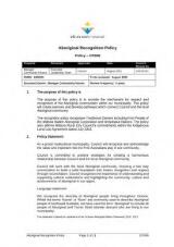 Thumbnail - Aboriginal Recognition Policy : CP058
