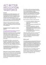 Thumbnail - ACT Better Regulation Taskforce factsheet.