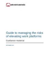 Thumbnail - Guide to managing the risks of elevating work platforms : guidance material