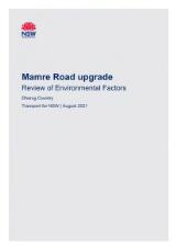 Thumbnail - Mamre Road upgrade stage 1 : review of environmental factors : August 2021
