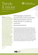 Thumbnail - Oral language competence and restorative justice processes : refining preparation and the measurement of conference outcomes