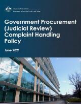 Thumbnail - Government Procurement (Judicial Review) complaint handling policy